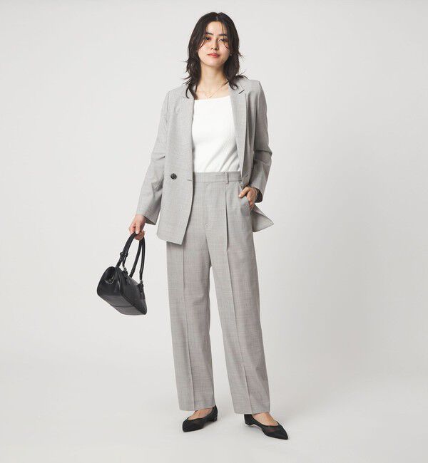 UNITED ARROWS green label relaxing「［size SHORTあり］ライト カチリラ ストレート パンツ」|スラックス|