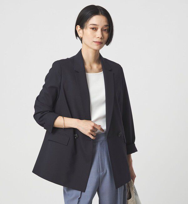 UNITED ARROWS green label relaxing「［size SHORTあり］ライト カチリラ ダブルジャケット」|テーラードジャケット|