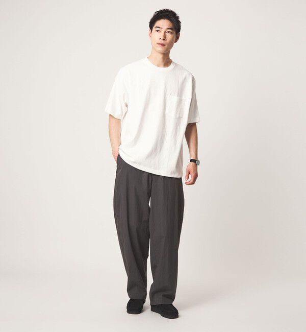 UNITED ARROWS green label relaxing「ヴィンテージライク ヘビーウェイト ドローストリング 半袖 Tシャツ カットソー」|Tシャツ・カットソー|