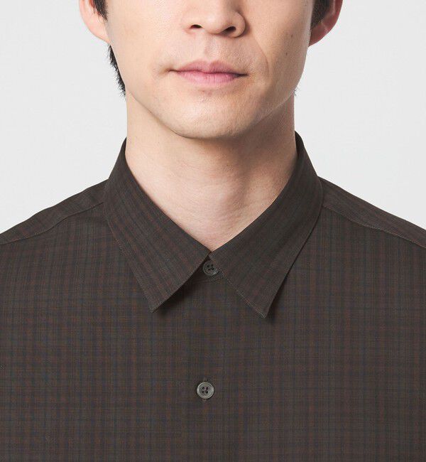 UNITED ARROWS green label relaxing「ウォッシャブルトロ パターン ジャスト ルーズ 半袖 シャツ -ウォッシャブル・ストレッチ-」|シャツ・ブラウス|