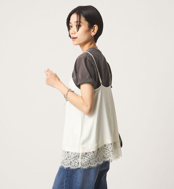 UNITED ARROWS green label relaxing「レース Vネック キャミソール」|キャミソール|