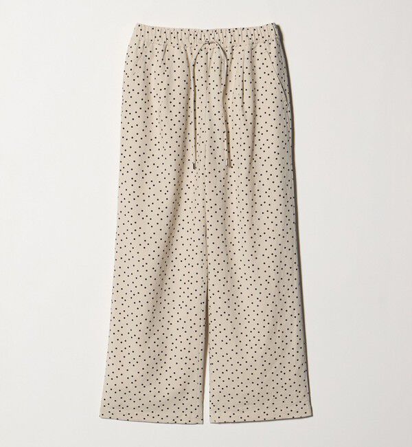 UNITED ARROWS green label relaxing「BREEZE LINEN ブリーズリネン ワイド パンツ オフホワイト ドット」|その他|