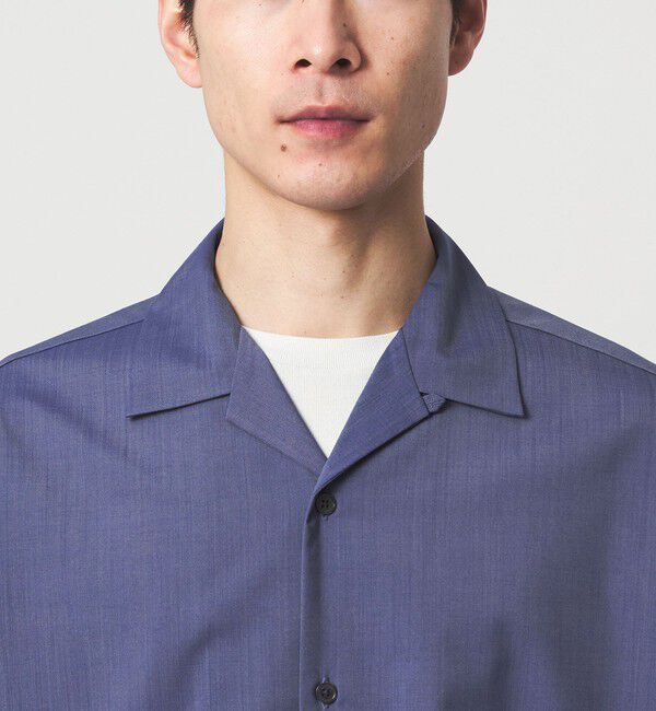 UNITED ARROWS green label relaxing「ウォッシャブルトロ オープンカラー シャツ -ストレッチ-」|シャツ・ブラウス|