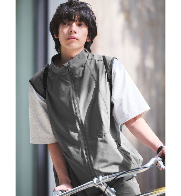 UNITED ARROWS green label relaxing「【別注】＜Marmot＞A2 ウィンド シェル ベスト -4WAYストレッチ・はっ水-」|ベスト・ジレ|