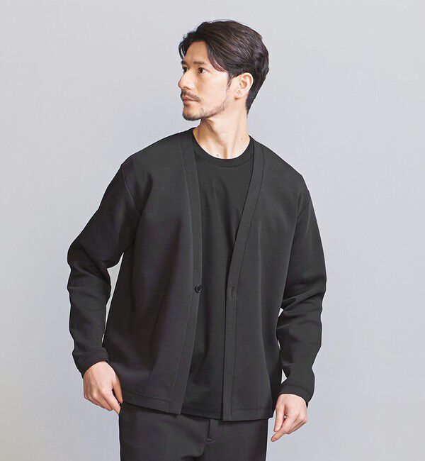 BEAUTY&YOUTH UNITED ARROWS「【WEB限定 WARDROBE SMART】ダブルニット カーディガン/セットアップ対応【抗菌・防臭】」|カーディガン|