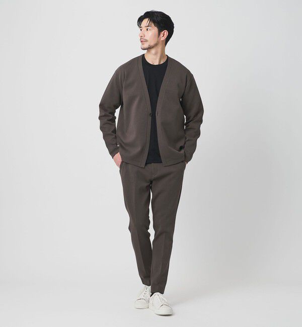 BEAUTY&YOUTH UNITED ARROWS「【WEB限定 WARDROBE SMART】ダブルニット カーディガン/セットアップ対応【抗菌・防臭】」|カーディガン|