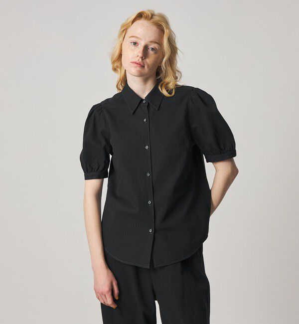 STEVEN ALAN「＜Steven Alan＞ライトオンスデニム パフスリーブ シャツ」|シャツ・ブラウス|