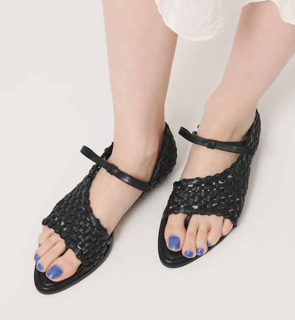 BEAUTY&YOUTH UNITED ARROWS「＜JW PEI＞Jocelyn Weave Strap サンダル」|サンダル|BLACK