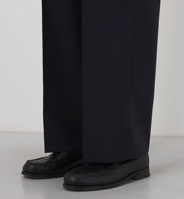 TOMORROWLAND MENS「ポリエステルウールトロピカル 1プリーツワイドストレートアジャスターパンツ」|スラックス|