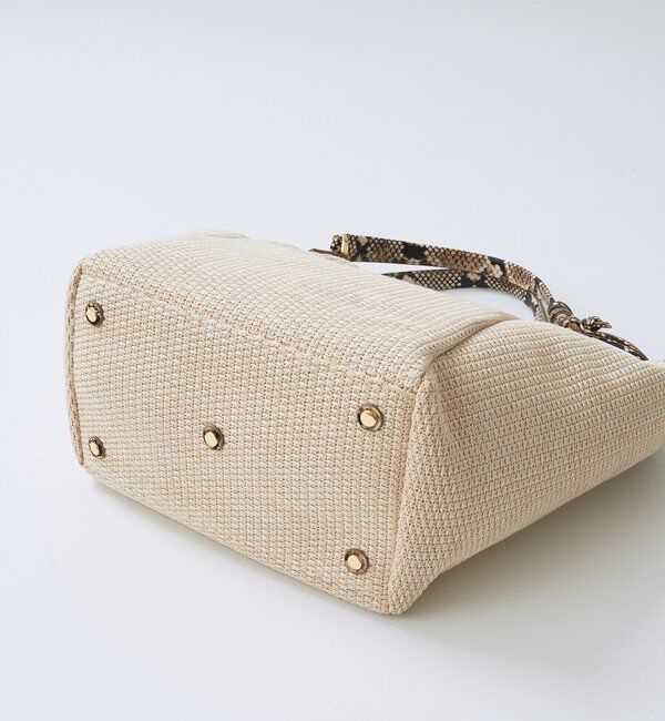  「【実用性抜群】レザーパイピングラージトート」|クラッチバッグ|