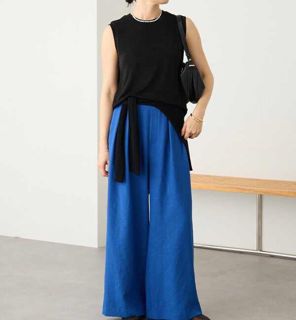  「予約【上品な光沢が目を引く】シャイニーノースリTee」|キャミソール|