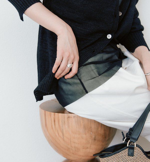  「予約【軽やかな抜け感を演出】チュールキリカエタンクトップ」|キャミソール|