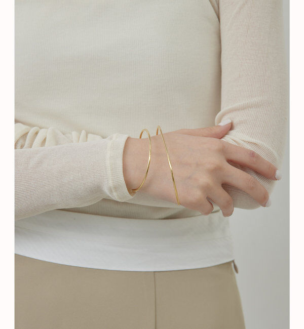  「ダブルラインバングル」|リング|ゴールド