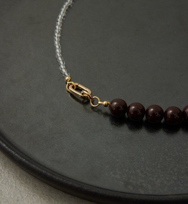  「レジンコンビショートネックレス」|リング|