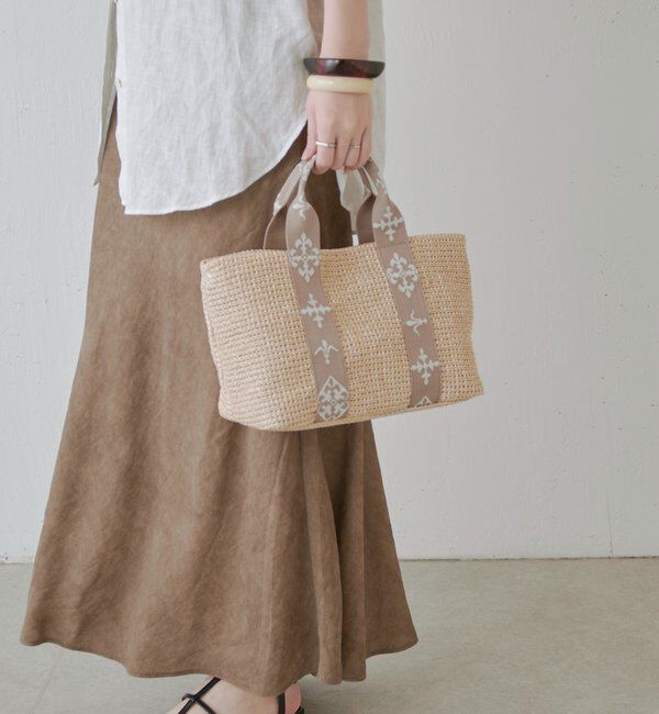  「ナイロンラフィアデイリーミニトートバッグ」|トートバッグ|