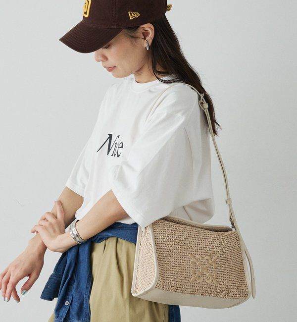  「ナイロンラフィアショルダーバッグ」|ショルダー・メッセンジャー|