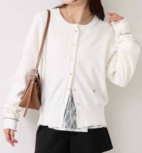  「チャーム付きデイリーカーディガン」|カーディガン|