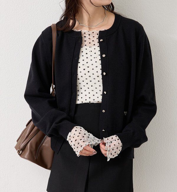 「チャーム付きデイリーカーディガン」|カーディガン|