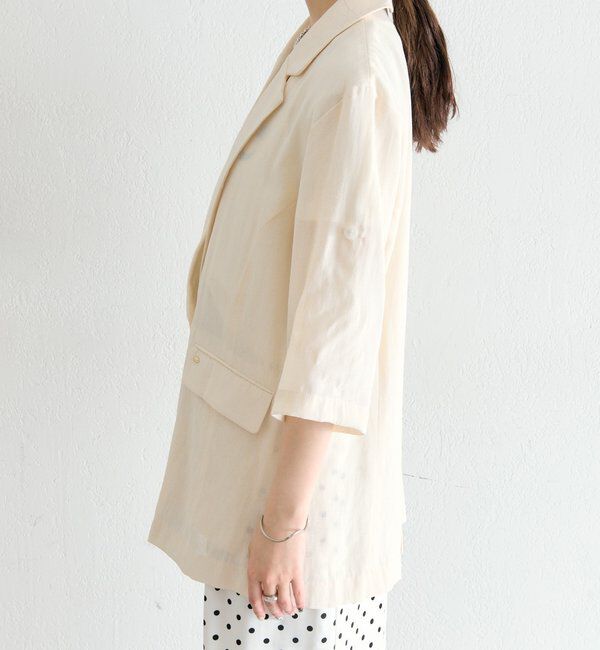  「シアー半袖ジャケット」|その他|
