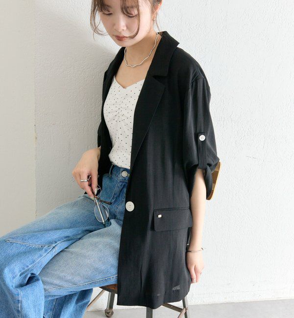  「シアー半袖ジャケット」|その他|