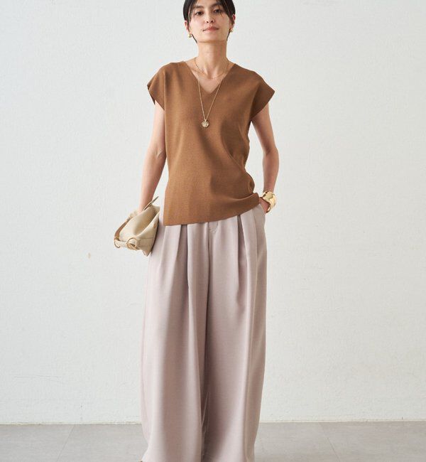  「2WAYツヤニット」|ニット・セーター|