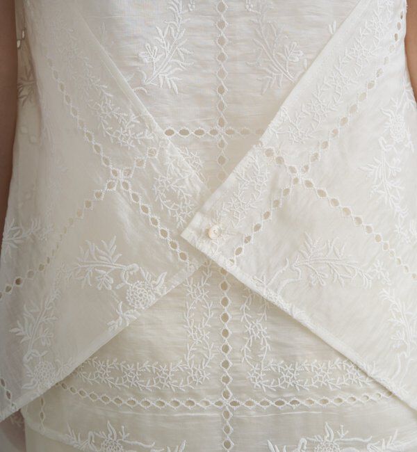  「2WAYパネルレース刺繍キャミ」|シャツ・ブラウス|