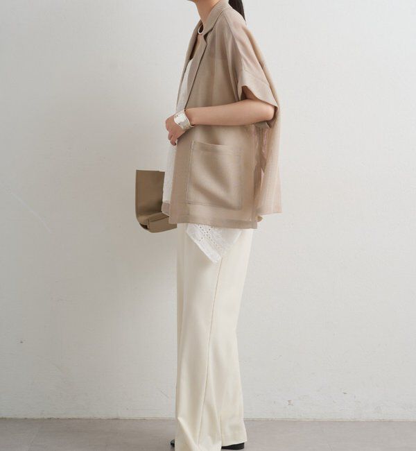  「2WAYパネルレース刺繍キャミ」|シャツ・ブラウス|