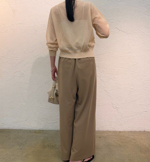  「シアーWカラーカーデ」|ニット・セーター|