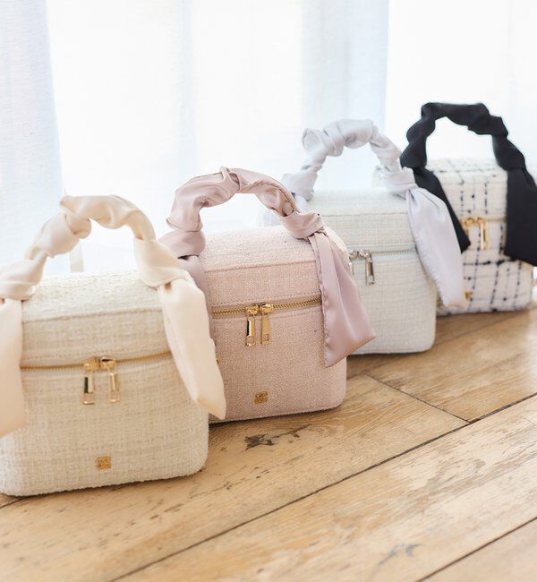  「ギャザーハンドルツイードバニティバッグ」|ショルダー・メッセンジャー|