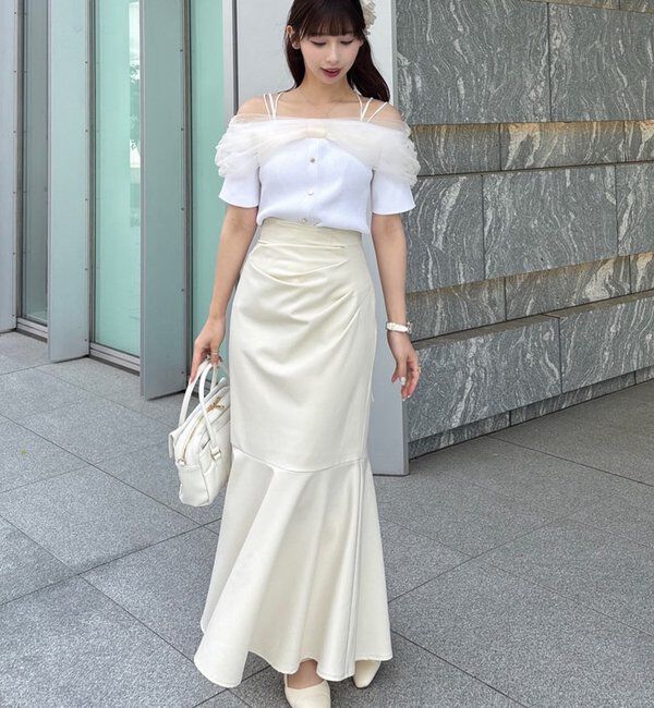  「バックレースアップマーメイドスカート」|スカート|