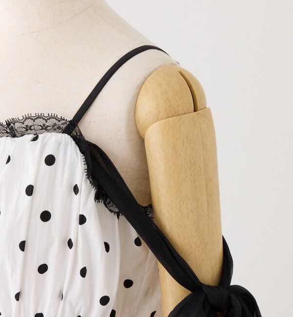  「【SMサイズ展開あり】サイドカットリボンロングキャミワンピース」|ワンピース|