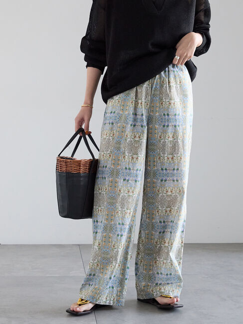 Te chichi「【LIBERTY FABRICS】イージーパンツ」|その他|ベージュ