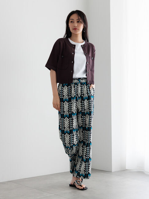 Te chichi「【調温】14G総針ハーフスリーブニットジャケット」|カーディガン|