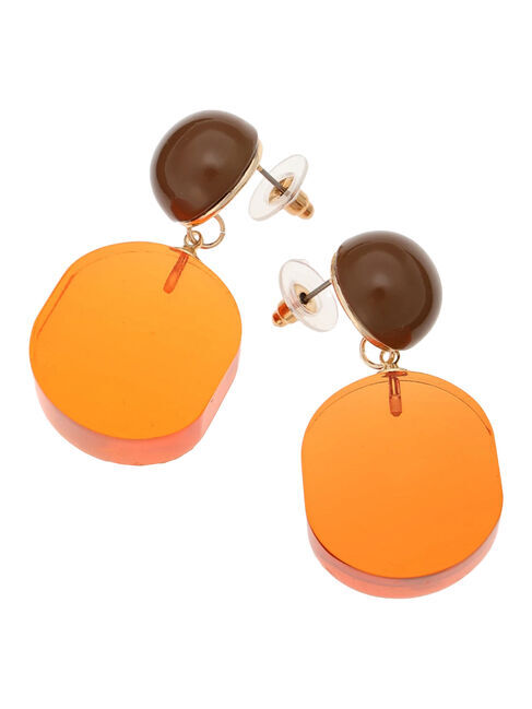 Te chichi「オーバルモチーフピアス」|ピアス|ブラウン