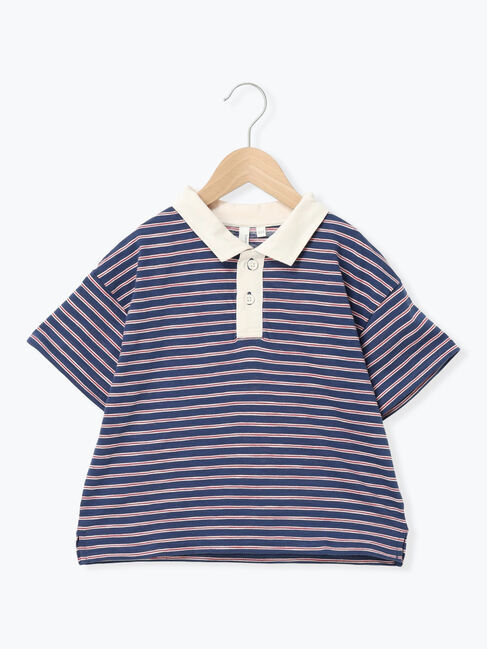 Samansa Mos2 Lagom「マルチボーダーポロシャツ」|Tシャツ・カットソー|