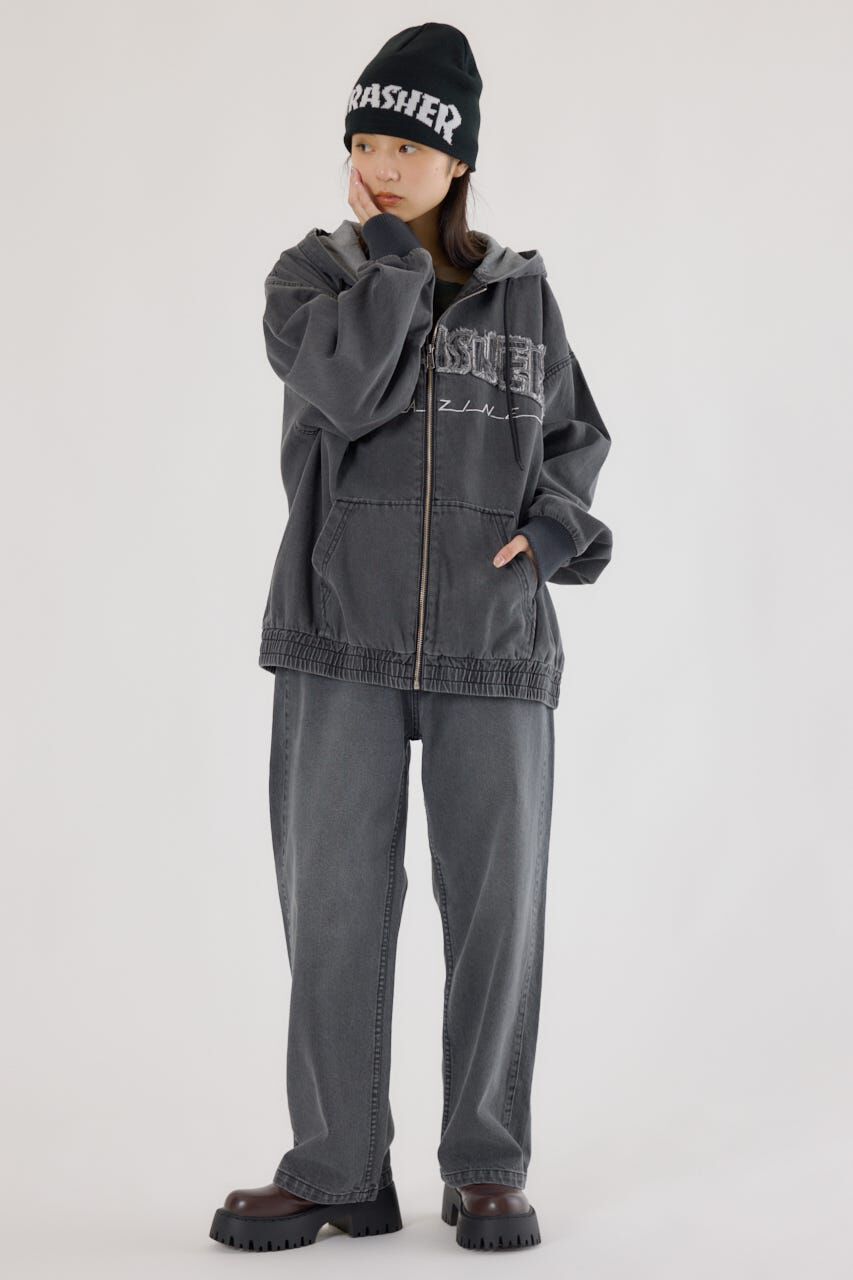 RODEO CROWNS「(THRASHER) デニムフードブルゾン」|ブルゾン・スタジャン|