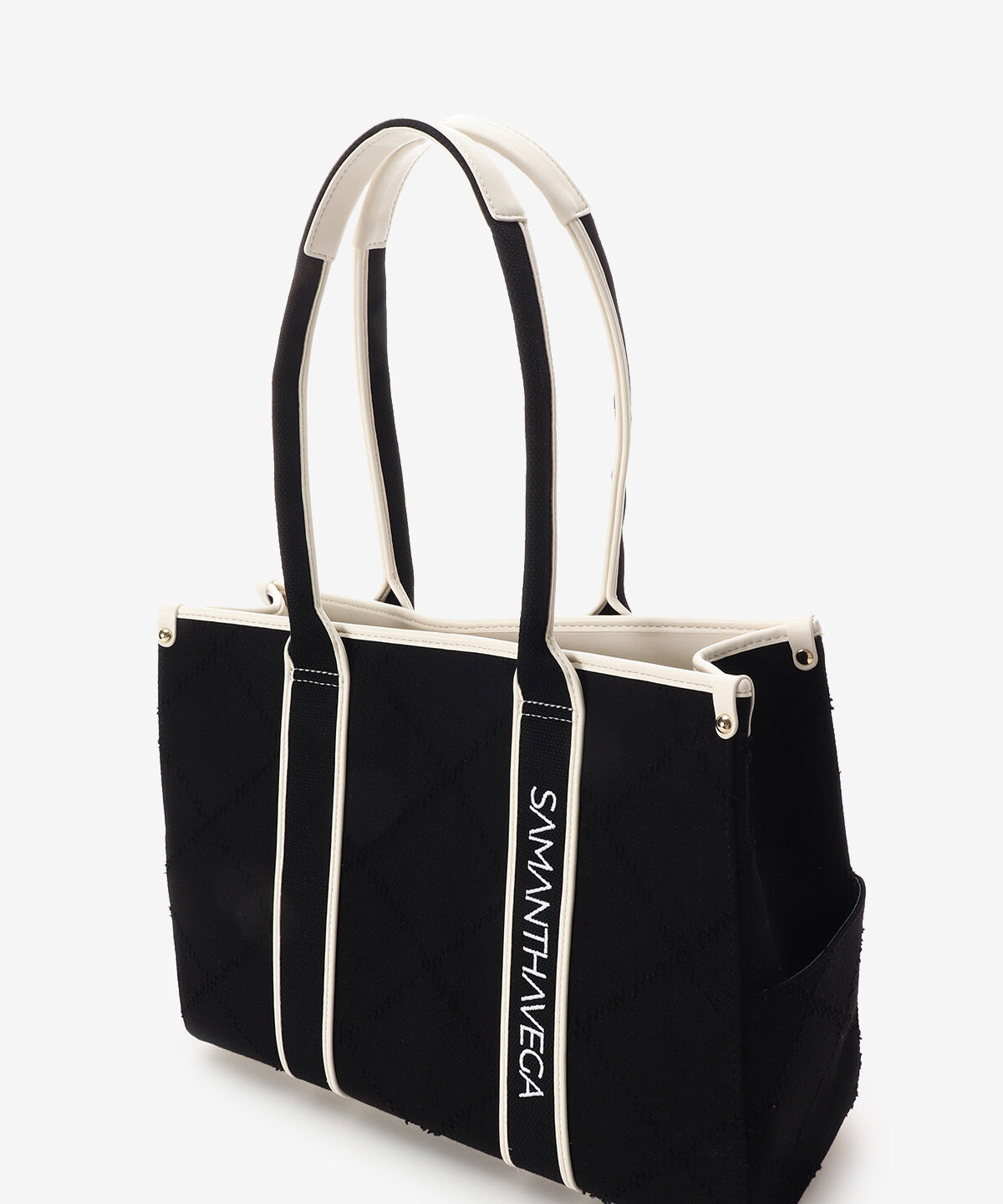 Samantha Vega「ロゴテープデニム風A4トート」|トートバッグ|