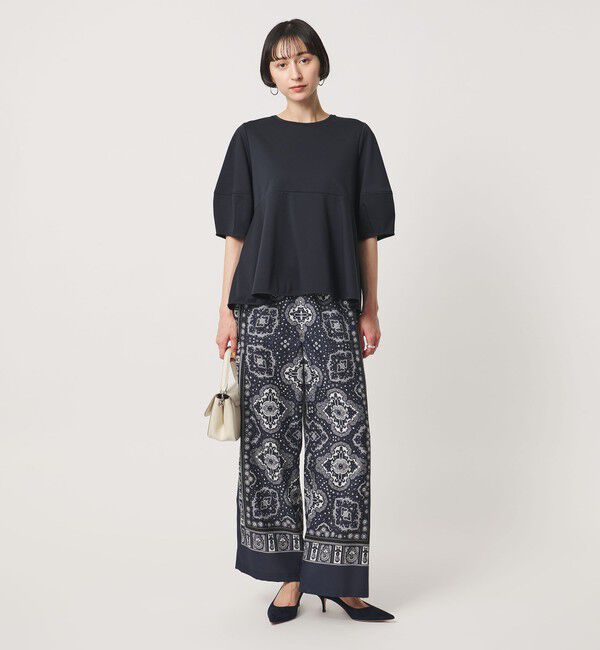 UNITED ARROWS「ポンチ ペプラム ショートスリーブ カットソー」|Tシャツ・カットソー|