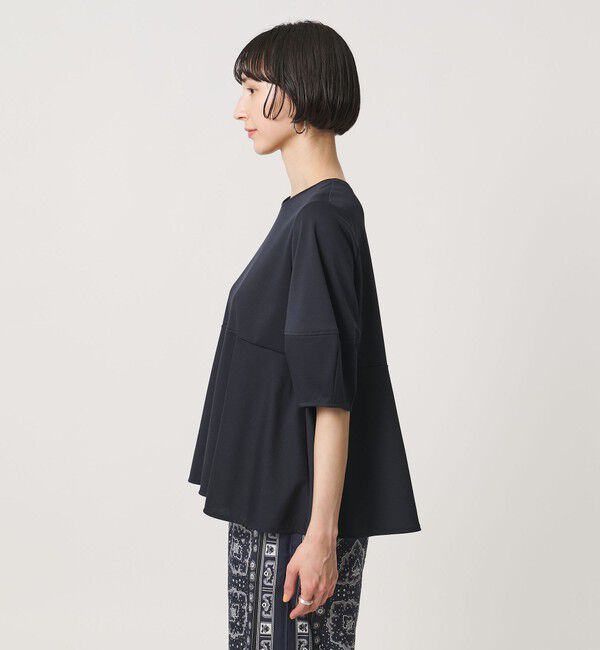 UNITED ARROWS「ポンチ ペプラム ショートスリーブ カットソー」|Tシャツ・カットソー|