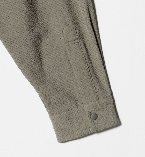 UNITED ARROWS「DotAir ドットエア サッカー ジップ シャツ　吸水速乾」|シャツ・ブラウス|