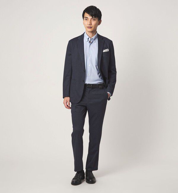 UNITED ARROWS green label relaxing「エブリット TC ジャージー スナップ ボタンダウン シャツ -ストレッチ・イージーアイロン・吸水速乾・抗菌-」|シャツ・ブラウス|