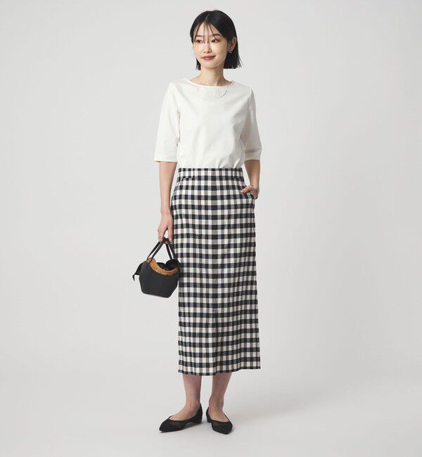 UNITED ARROWS green label relaxing「ボートネック ポンチ プルオーバー カットソー 接触冷感 UVカット」|Tシャツ・カットソー|