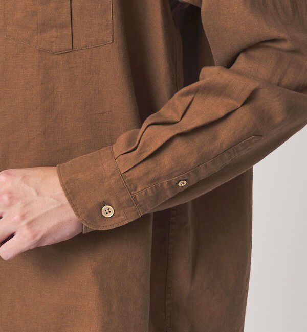 UNITED ARROWS green label relaxing「レーヨン リネン フラップポケット オープンカラー シャツ」|シャツ・ブラウス|