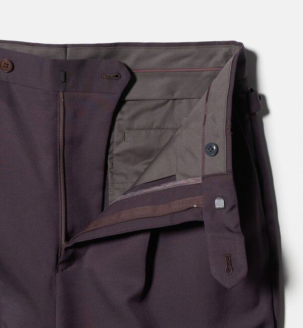 UNITED ARROWS green label relaxing「FINE BASIC トリアセテート ウール  2P ワイド スラックス パンツ W4 」|スラックス|