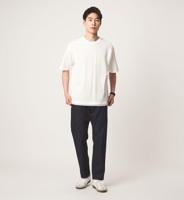 UNITED ARROWS green label relaxing「ピケ フェイクレイヤード クルーネック 半袖 Ｔシャツ」|Tシャツ・カットソー|