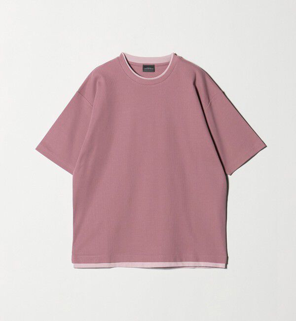 UNITED ARROWS green label relaxing「ピケ フェイクレイヤード クルーネック 半袖 Ｔシャツ」|Tシャツ・カットソー|