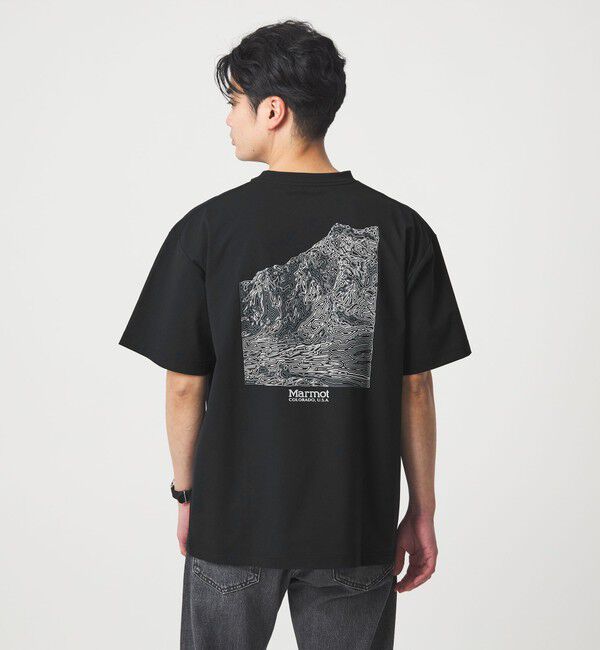 UNITED ARROWS green label relaxing「【別注】＜Marmot＞マウンテン ディピクション 半袖 Tシャツ  -吸水・速乾・UVカット-」|Tシャツ・カットソー|