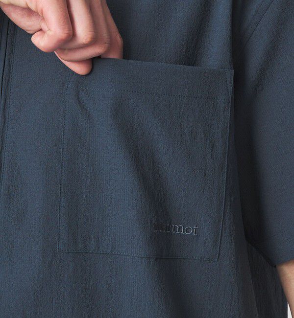 UNITED ARROWS green label relaxing「【別注】＜Marmot＞ハーフジップ 半袖 シャツ -はっ水-」|シャツ・ブラウス|