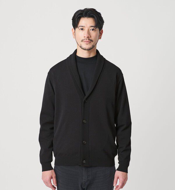 BEAUTY&YOUTH UNITED ARROWS「【WEB限定 WARDROBE SMART】KOUKIN ショールカラー カーディガン【抗菌・防臭】」|カーディガン|
