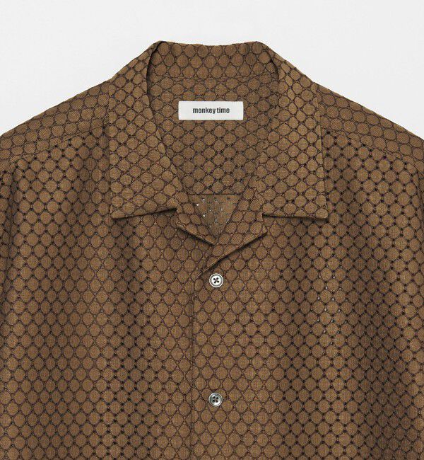 MONKEY TIME「アイレットラッセル オープンカラー シャツ」|シャツ・ブラウス|